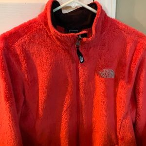 North Face Osito pink fleece jacket size L